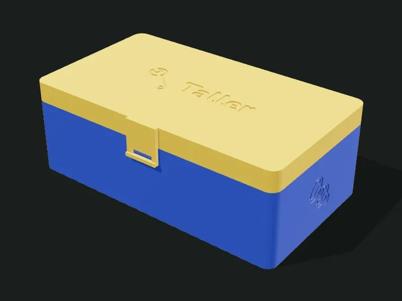 Caja con bisagra
